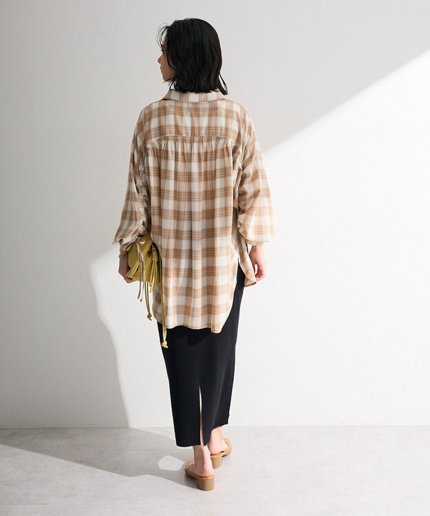 Green Parks 【しゃれシャツ】イージーケアシャーリングシャツ Beige