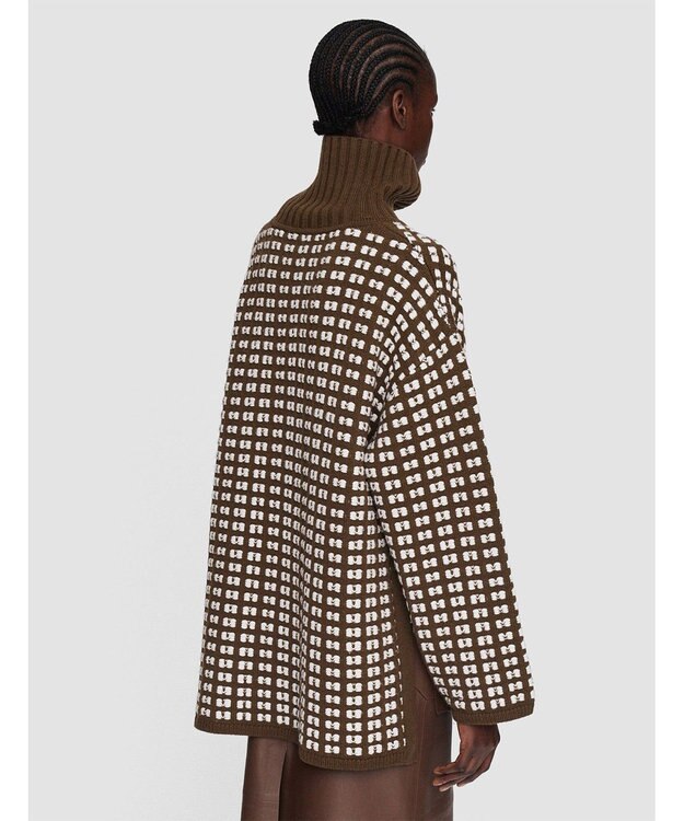 JOSEPH ワッフルニット　ハイネックニット Ivory/Arabica