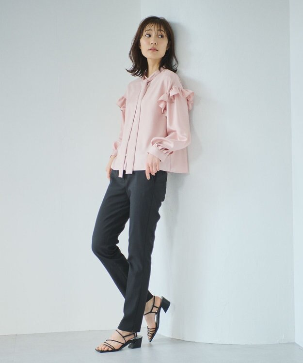 #Newans 【ANSWER for 骨格ウェーブ】リボンタイブラウス ピンク系