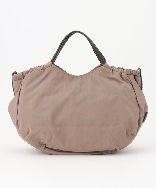 Y'SACCS 【Y’SACCS vous et】サイドギャザー2WAYトート Mサイズ ベージュ