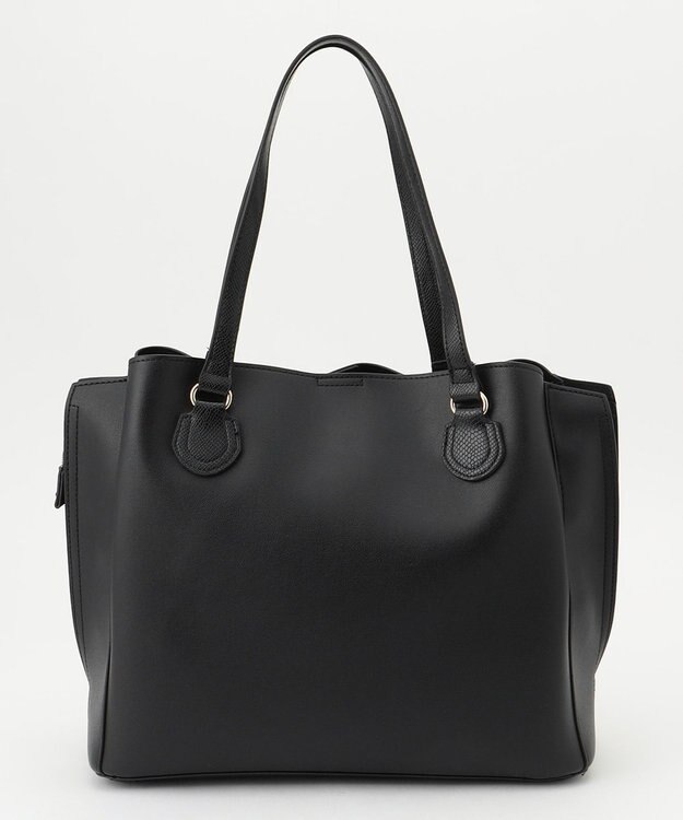 ANY サイドスリットソフトトートバッグ ブラック