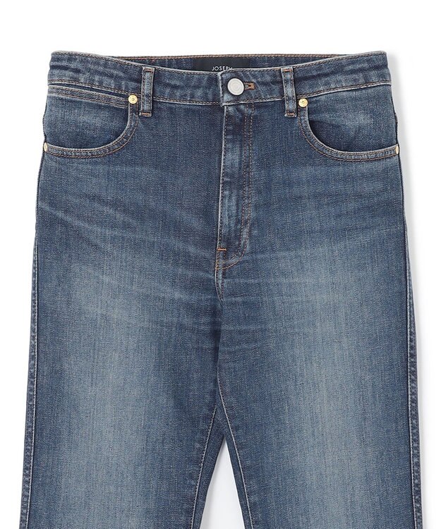 JOSEPH 【洗える】デニムストレッチ　スリムトラウザーズ Gem Blue