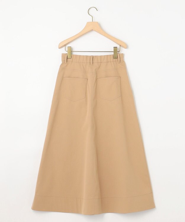 組曲 【ストレッチ・イージーケア】ハイウエストチノ スカート ベージュ系