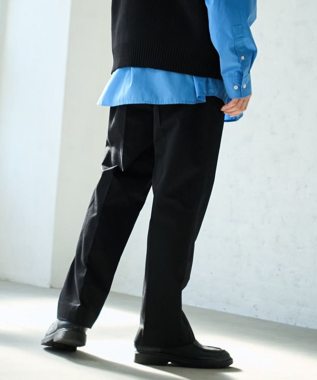 WEGO タックツイルトラウザー ブラック