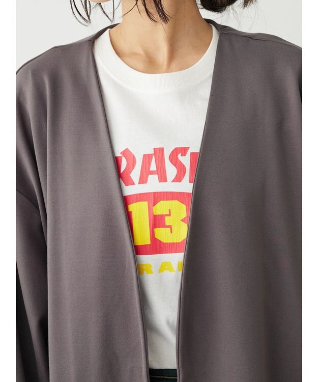 CRAFT STANDARD BOUTIQUE ポンチノーカラージャケット Charcoal Gray