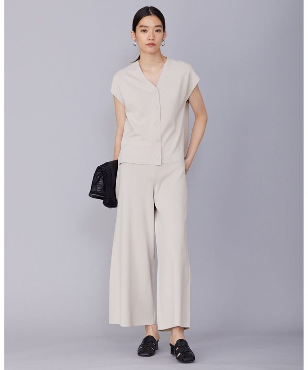 ICB 【セットアップ対応】ハイゲージスムース ワイドパンツ トープ系