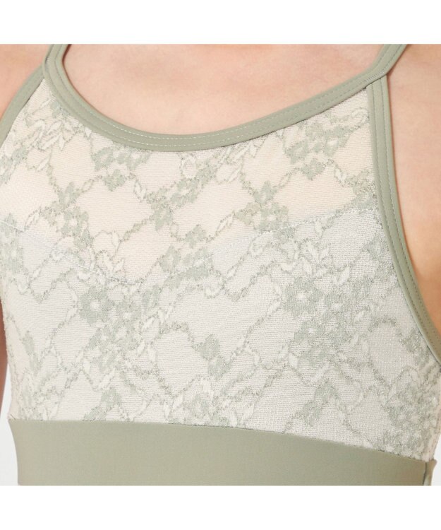 Chacott キャミソールレオタード カーキ