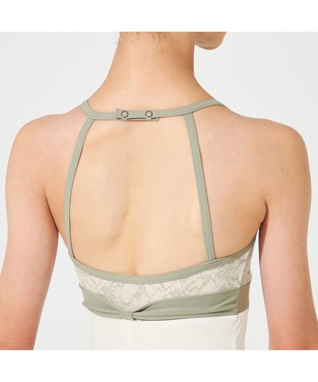 Chacott キャミソールレオタード カーキ