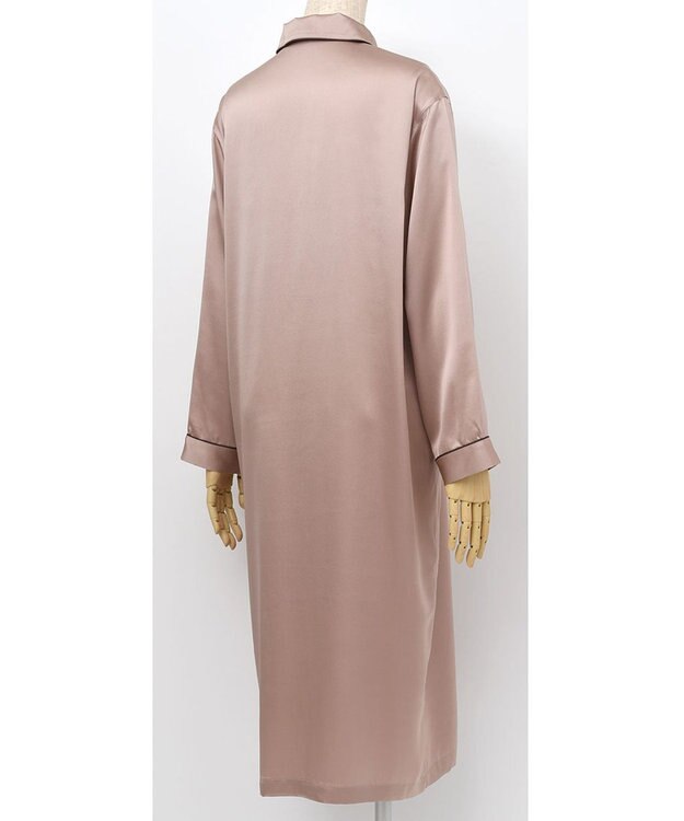 ワコール／睡眠科学 【ネグリジェ】　長袖　シルク　絹100%　吸放湿性　睡眠科学／ワコール　YNX544 ロマンピンク