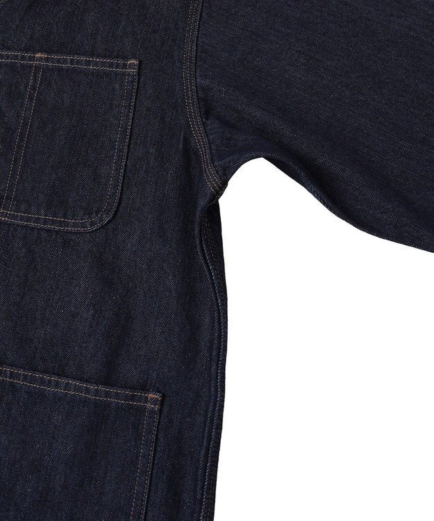 AMERICAN HOLIC ノーカラーデニムカバーオール One Wash