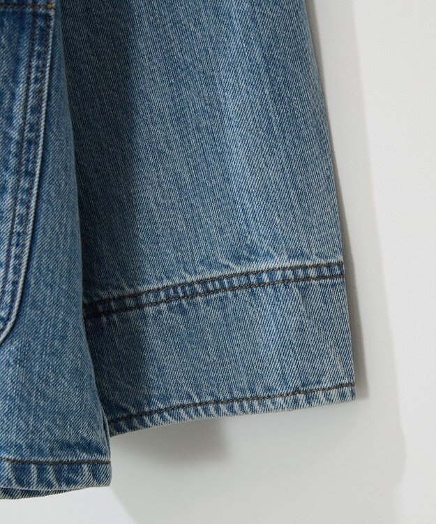 AMERICAN HOLIC ノーカラーデニムカバーオール Light Indigo