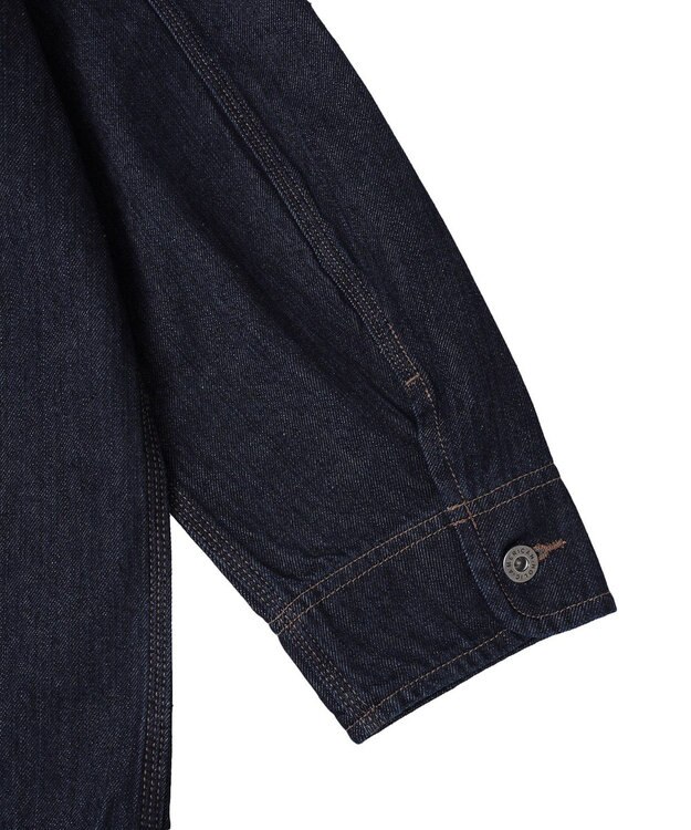 AMERICAN HOLIC ノーカラーデニムカバーオール One Wash