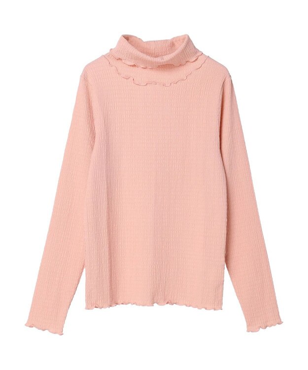 earth music&ecology ジャガードハイネックメローインナー Pink