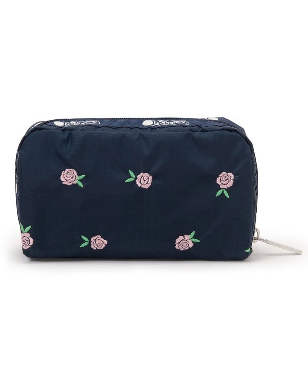 LeSportsac RECTANGULAR COSMETIC/ピンクローズエンブロイダリー ピンクローズエンブロイダリー