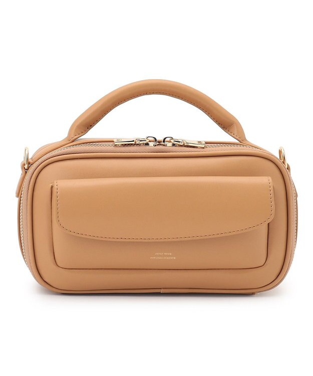 23区 【先行予約】フラップポケット2WAY ショルダーバッグ キャメル系