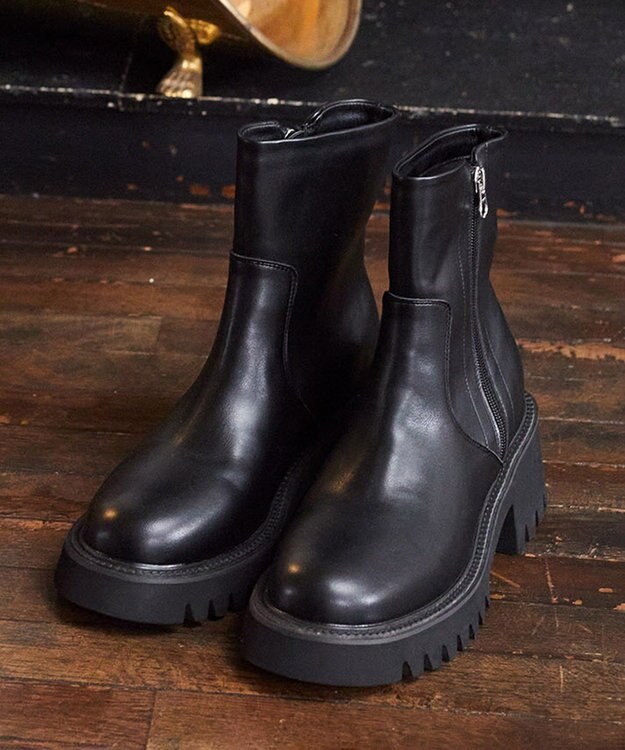 earth music&ecology ＯＲｉｅｎｔａｌ　ＴＲａｆｆｉｃ　サイドジップブーツ Black