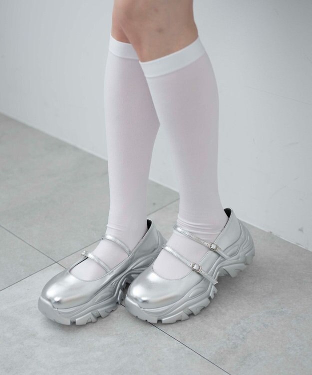 WEGO 2WAYベルトシューズ シルバー