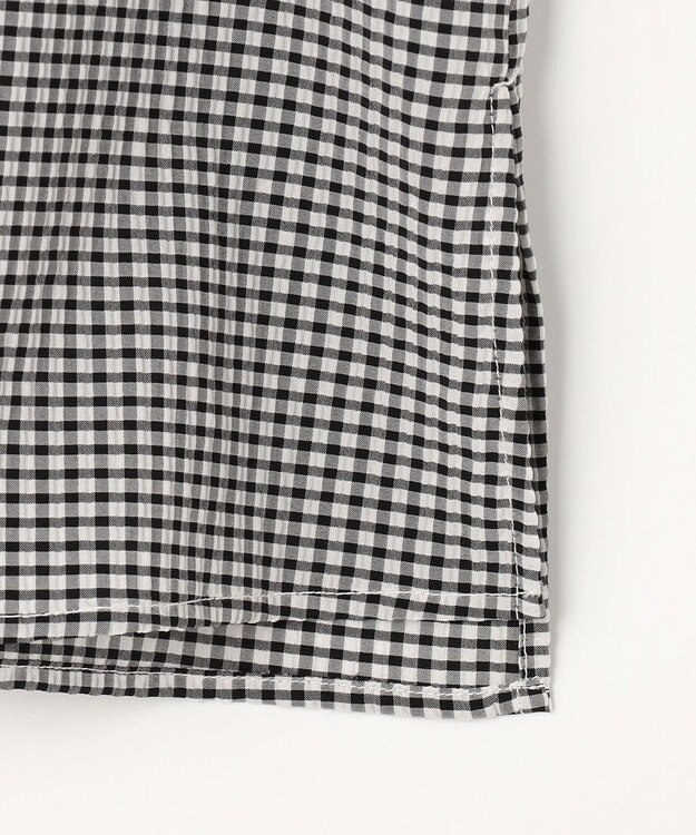 組曲 【先行予約】【WEB限定】サッカーギンガムチェック フロントフリルブラウス ホワイト系3