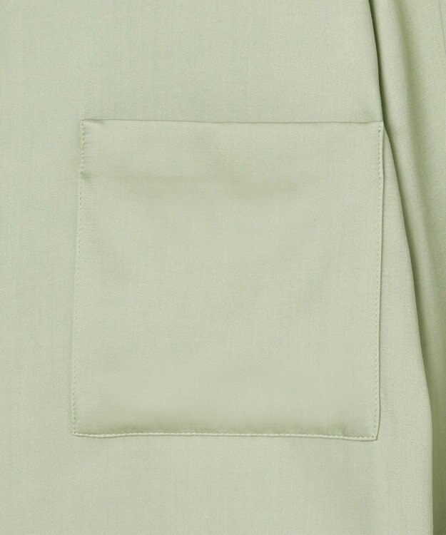 JOSEPH ソフトビスコーステーラリング　ノーカラーシャツ Matcha