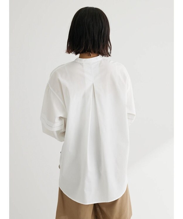 Green Parks ボリュームタックブラウス Off White