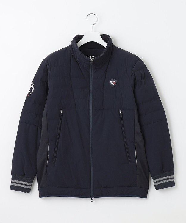 23区GOLF 【MEN】【ストレッチ・撥水】パディング中綿 ブルゾン ネイビー系