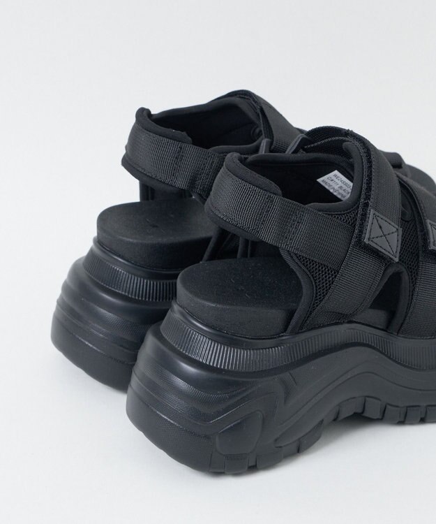 WEGO ボリュームスニーカースポーツサンダル ブラック