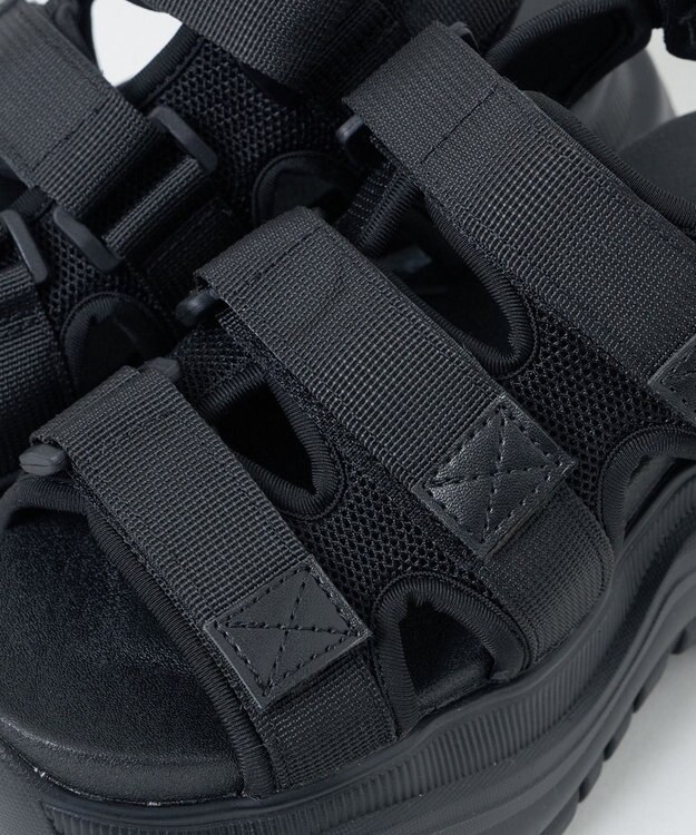 WEGO ボリュームスニーカースポーツサンダル ブラック