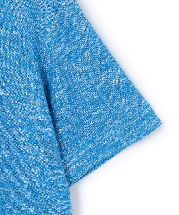 JOSEPH HOMME シャイニースラブブークレ ニットTシャツ ターコイズブルー系