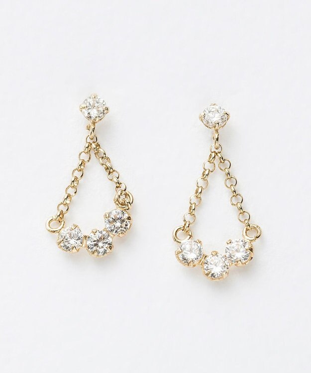 Phoebe 【K10】スウィングビジューピアス ゴールド