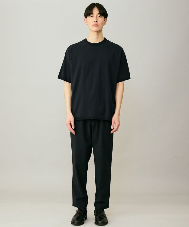 UNFILO MENS アラエルアンチピリングニット クルー ネイビー