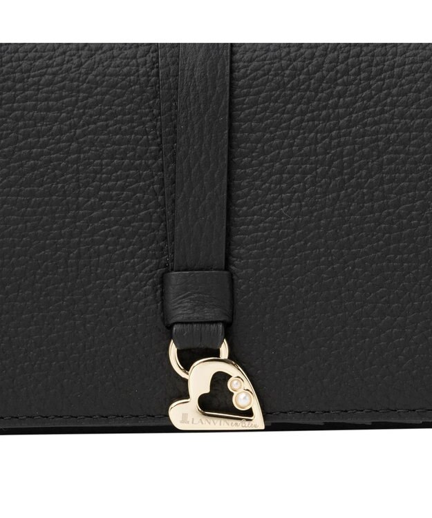 LANVIN en Bleu カルノ 二つ折り中Lファスナー財布 ブラック