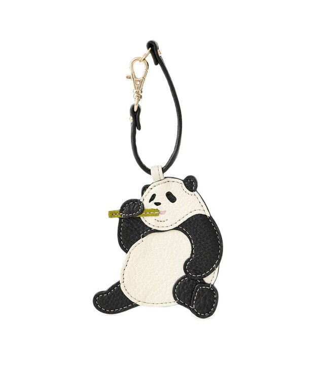 IBIZA アニマーダ　牛革　チャーム（パンダ） 黒