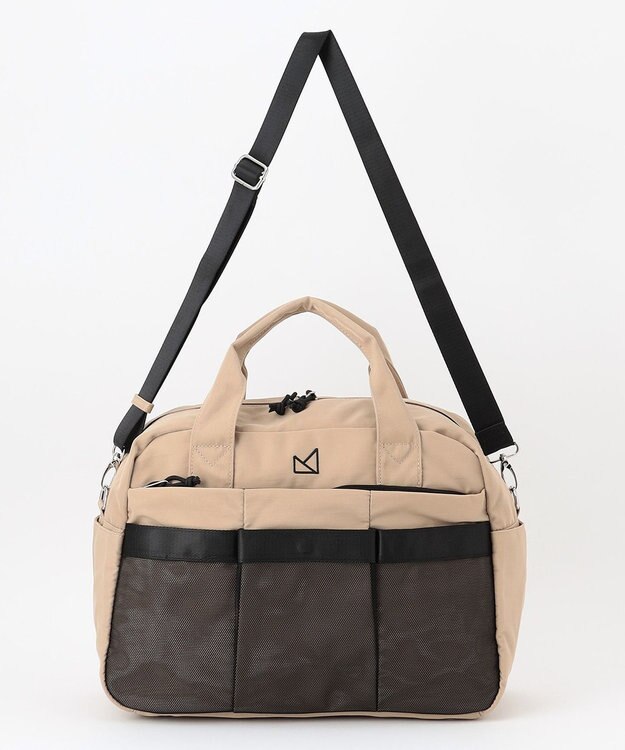 LA BAGAGERIE 【maison vert】 【トラベルにぴったり！】メニーポケットボストンバッグ ベージュ