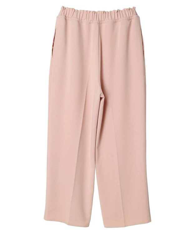 Green Parks イージーウエストセンタープレスストレートパンツ Pink