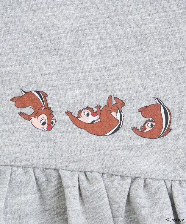 earth music&ecology チップ＆デール／フリル裏毛プルオーバー Gray Mixture