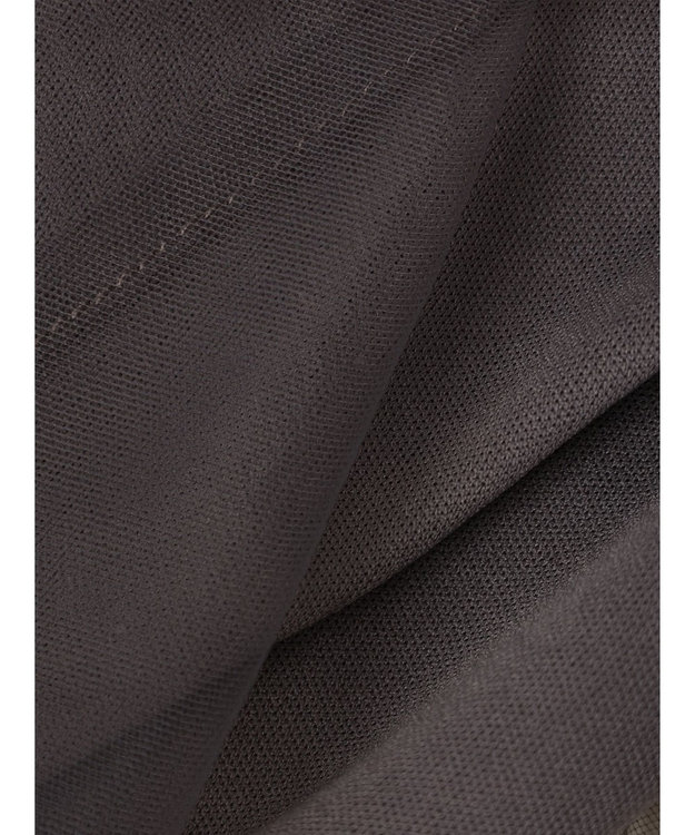 Green Parks ・ＥＬＥＮＣＡＲＥ　ＤＵＥ　チュールハイネックブラウス Charcoal Gray