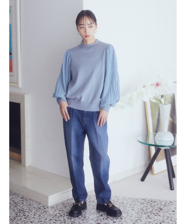 earth music&ecology マジョリカニットプルオーバー Sax