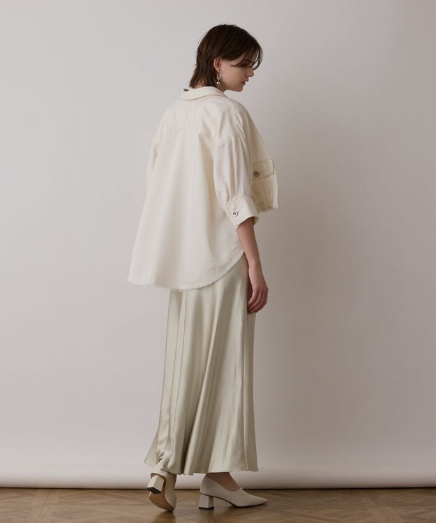 GRACE CONTINENTAL クルーニットトップ ホワイト