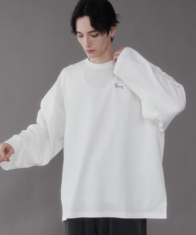 WEGO AIRFUNCTIONシンプルロゴT（LS） ホワイト