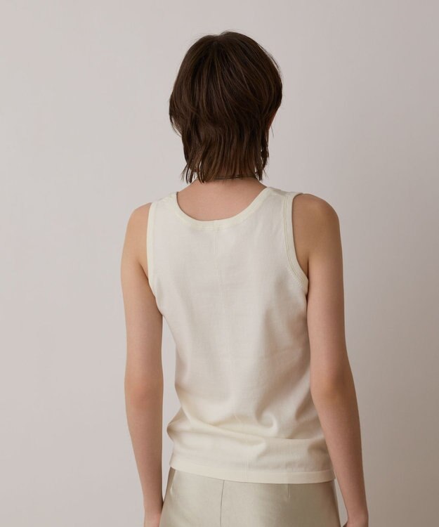 GRACE CONTINENTAL クルーニットトップ ホワイト