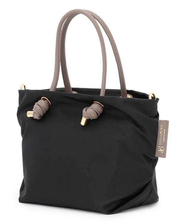 23区 VIOLAｄ’ORO ナイロン トート バッグ ブラック系