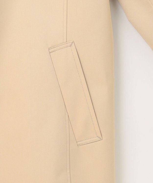 J.PRESS LADIES 【WEB限定カラーあり・撥水】80/2 T/C ツイル ステンカラー ショートコート ベージュ系