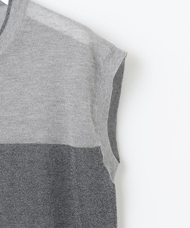 自由区 【カタログ掲載・アンサンブル対応・洗える】ラメシアープルオーバー ニット シルバー×グレー