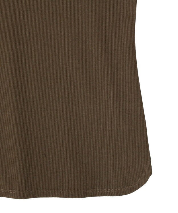 YECCA VECCA 2wayスクエアリブタンクトップ Brown