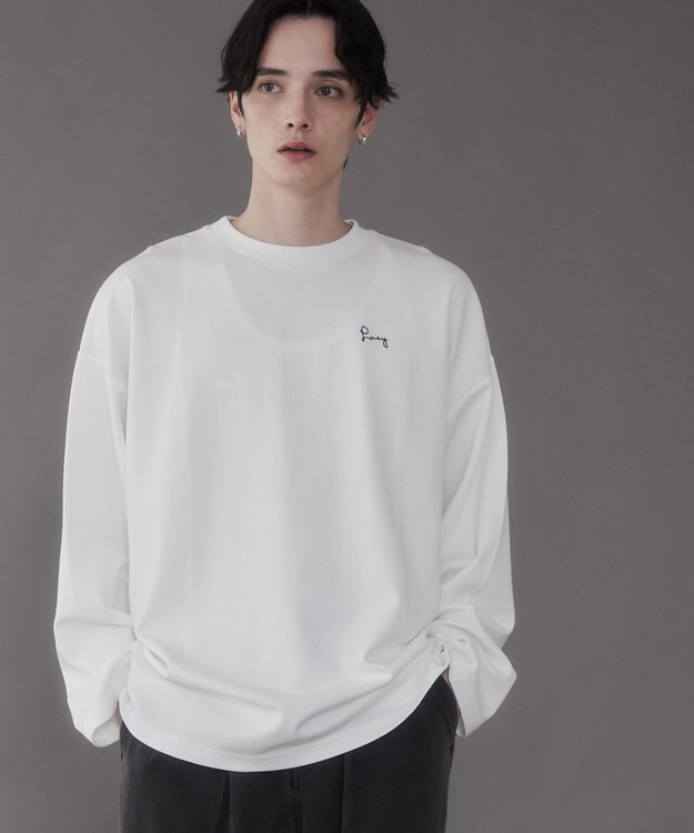 WEGO AIRFUNCTIONシンプルロゴT（LS） ホワイト