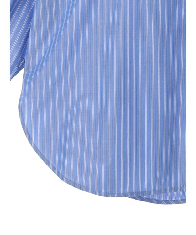 AMERICAN HOLIC イージーケアバンドカラーシャツチュニック Stripe