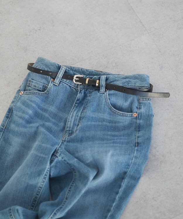 earth music&ecology ダブルメタルカン　細ベルト Black