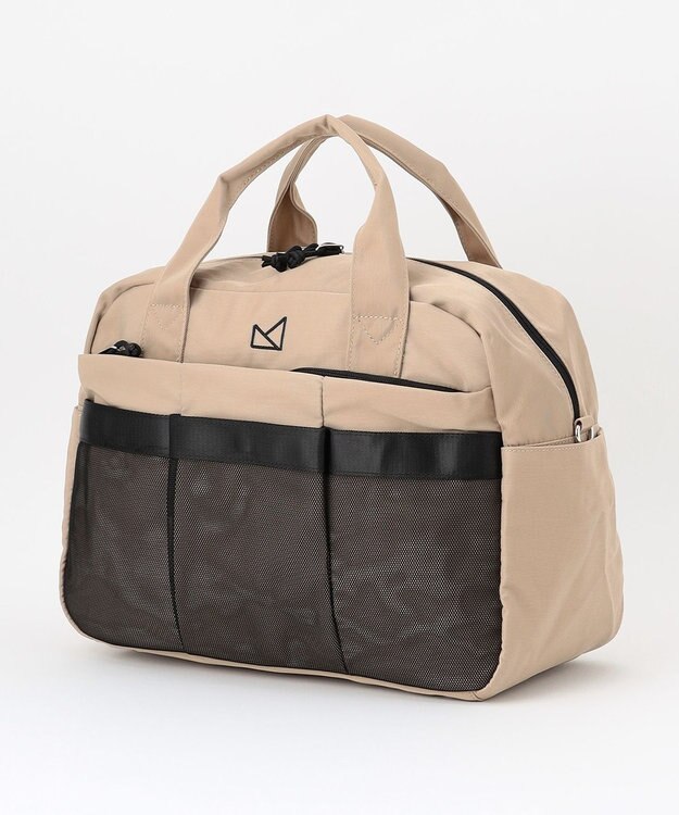 LA BAGAGERIE 【maison vert】 【トラベルにぴったり！】メニーポケットボストンバッグ ベージュ