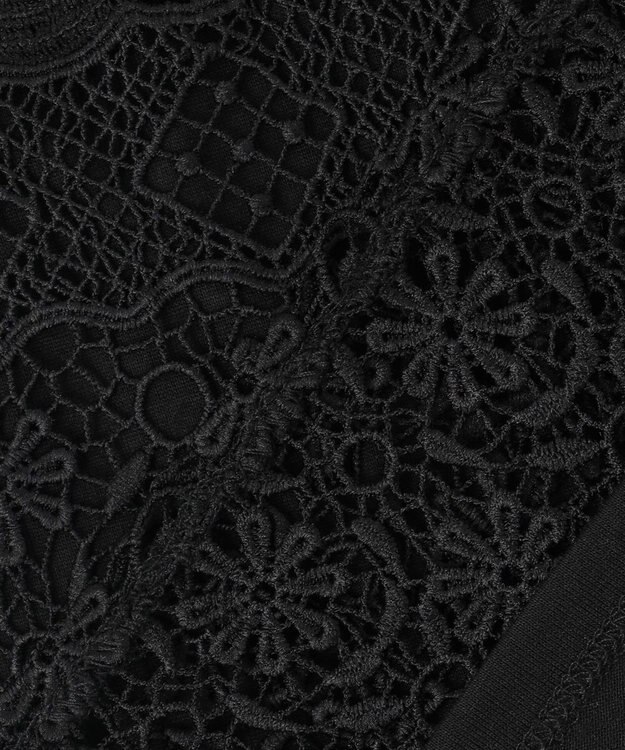 組曲 ラッセルレース ブラウス ブラック系