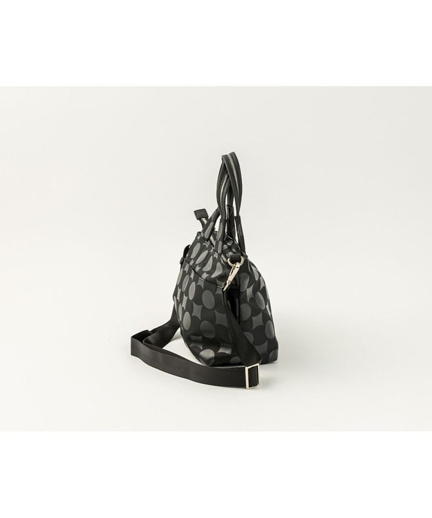 MIYABIYA La quoh with kirakaracho 南蛮七宝ベーシックプリント スモールトート 玄(ブラック)